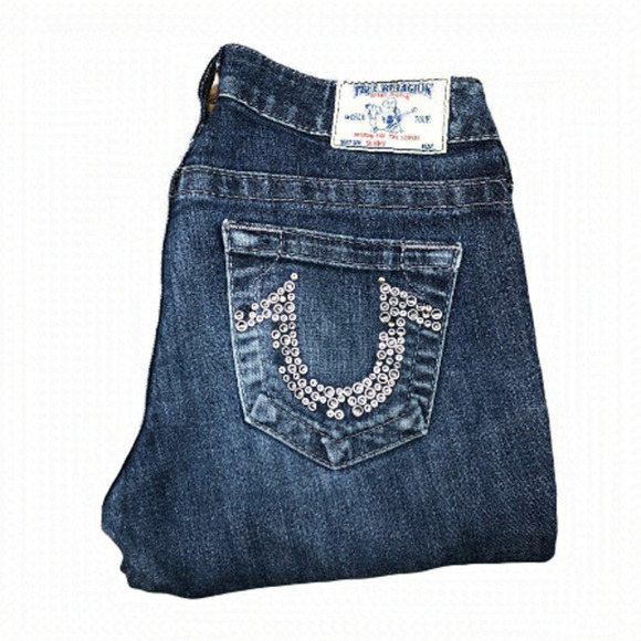 True Religion Jeans Size 26 SKINNY Blue - Picture 1 of 7